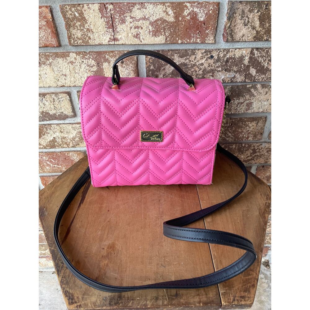 LUV Betsey Crossbody Pink Quilted Purse NWOT Precious Barbiecore Pink